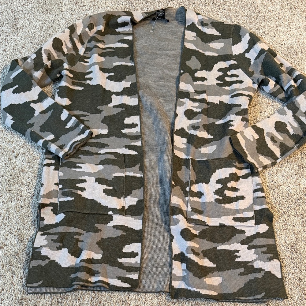 Rachel Zoe Camouflage Cardigan